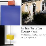 Boutique éphémère Rueil-Malmaison : Exposition vente du Mobilier contemporain design Les PIeds Sur La Table créateur et fabricant