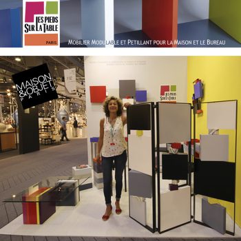 Nouveaux meubles modulables et colorés Les Pieds Sur La Table au salon Maison&Objet septembre 2016