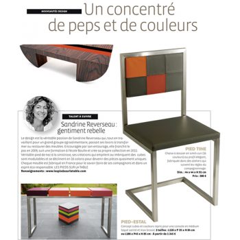 Mobilier design en couleurs dans La semaine. Meubles design modulables sur mesure et colorés Les Pieds Sur La Table