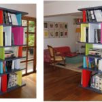 bibliothèque étagère modulable sur mesure multicolore Pied Mont mobilier Les Pieds Sur La Table réalisation maison