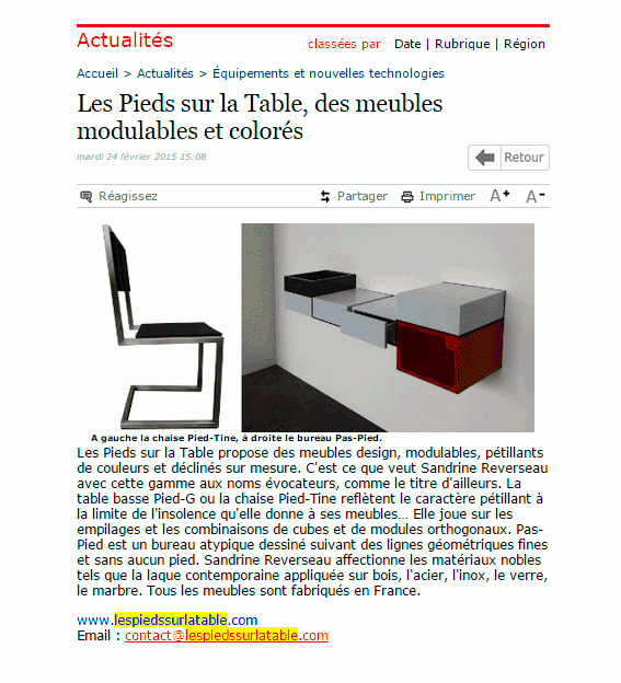 bureau console murale sans Pied et chaise design Pied-Tine Mobilier Les Pieds Sur La Table dans L'hôtellerie Restauration