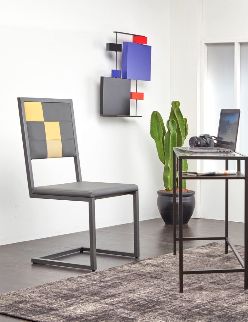 chaise de bureau design moderne sur mesure Pied-Tine avec dosseir haut mobilier Les Pieds Sur La Table