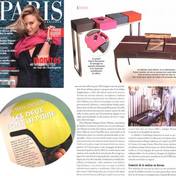 Console connectée design Plug&Pied Mobilier Les Pieds Sur La Table magazine Paris Capitale