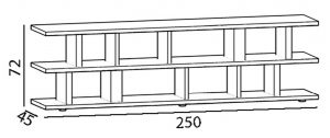 meuble télé étagère modulable sur mesure Pied ciné mobilier modulable Les Pieds Sur La Table croquis