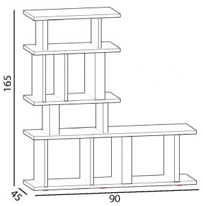 bibliothèque étagère modulable sur mesure Le Pied mobilier modulable Les Pieds Sur La Table croquis