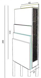 croquis meuble connecté RDV branché des mobiles par Les Pieds Sur La table