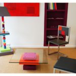 lampadaire graphique cubes en couleurs multicolore Pied-Jeu mobilier Les Pieds Sur La Table showroom