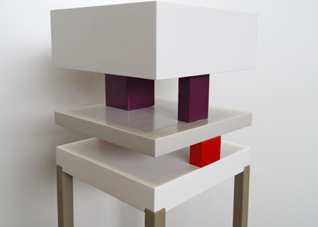 console design graphique Pied de-Grue mobilier Les Pieds Sur La Table modèle original détail cubes