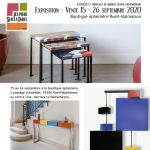 Boutique éphémère Rueil-Malmaison septembre 2020: Exposition vente du Mobilier contemporain design Les Pieds Sur La Table créateur et fabricant