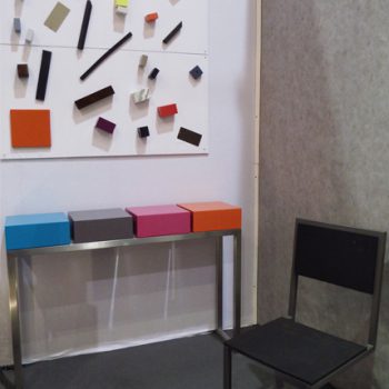 Nouvelle collection de meubles modulables sur mesure et colorés Les Pieds Sur La Table au salon Maison&Objet septembre 2014, console décorative Pied-Estal