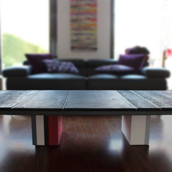 table basse design caoutchouc et couleurs sur mesure carré Pied G mobilier modulable Les Pieds Sur La Table maison particulier