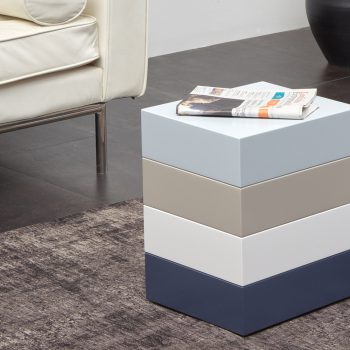 tables basses design laquee blanc grsi Pied-Monté mobilier modulable Les Pieds Sur La Table